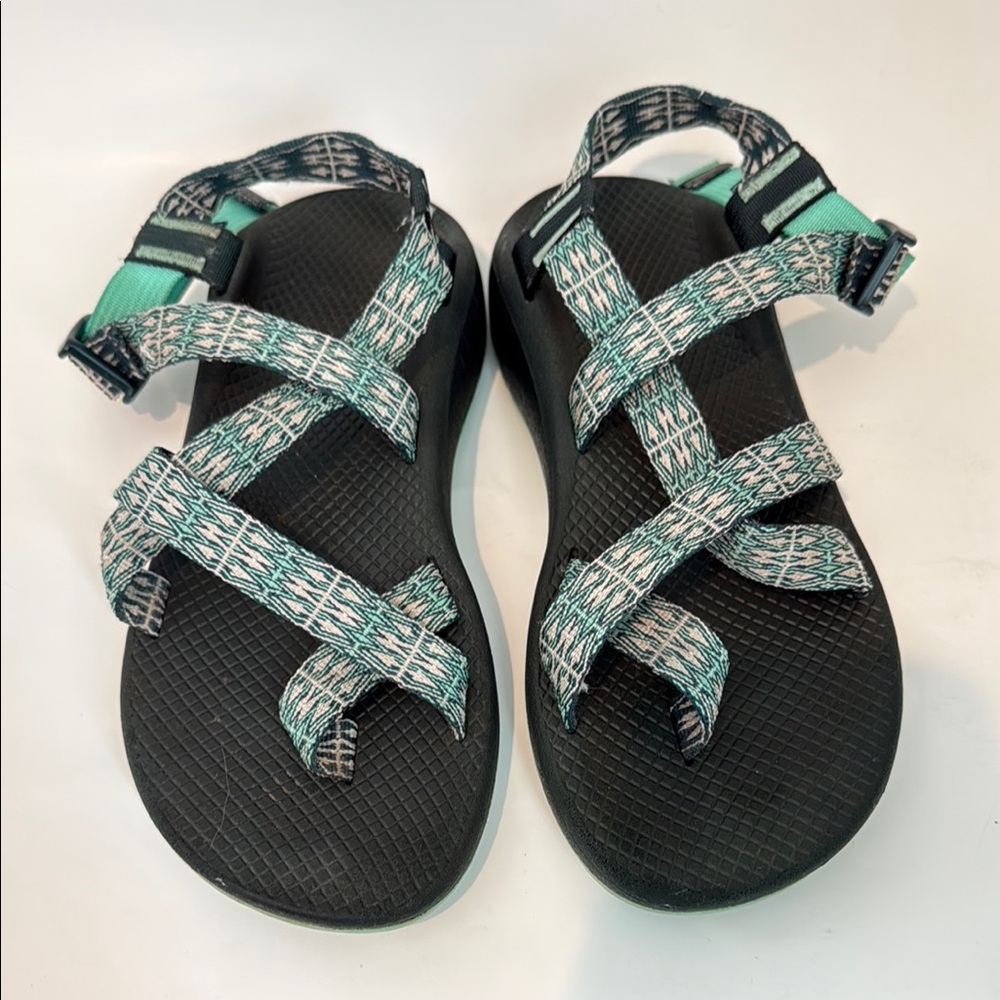 Chaco | Black and Teal Sandals